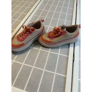 Croquette Kitsch Women's‎ Lucky Step Knit Crochet Platform tennis shoes Sz 9